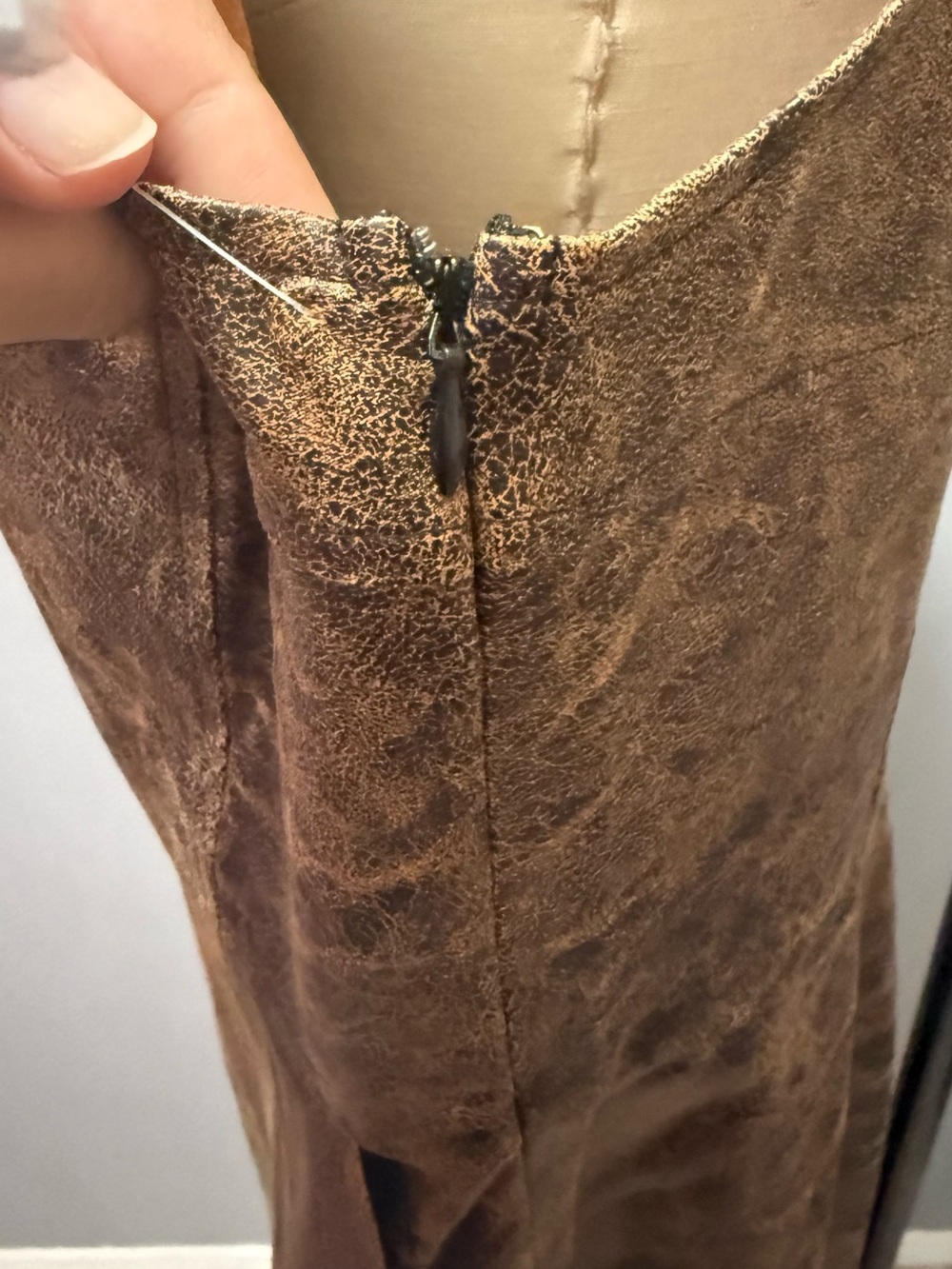 Forever 21+ Tan faux leather Jumpsuit - Picture 8 of 11
